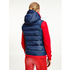 Hooded down vest TH style women navy XS