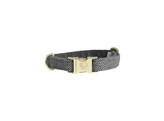 Dog Collar wool grey XL 45-75cm